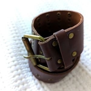 Brown leather Hollister belt